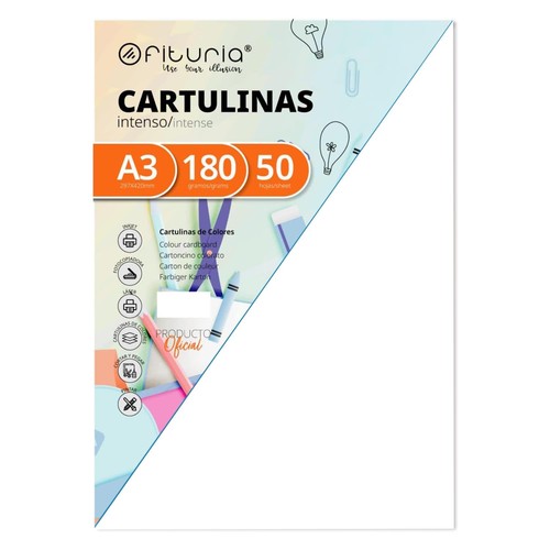 Kartons 180g weiß 50 - kartons,