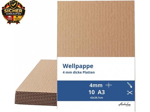 Wellpappe 4mm dick - wellpappe, |